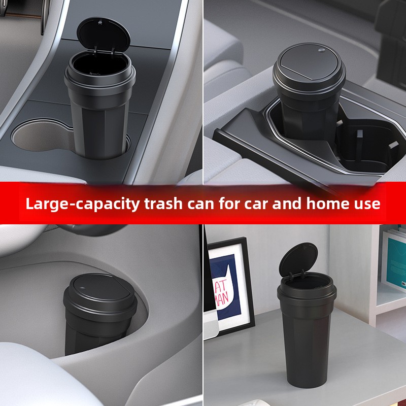 Car Trash Can Waterproof Cup H - Waterproof Car Trash Can With Lid recension och pris