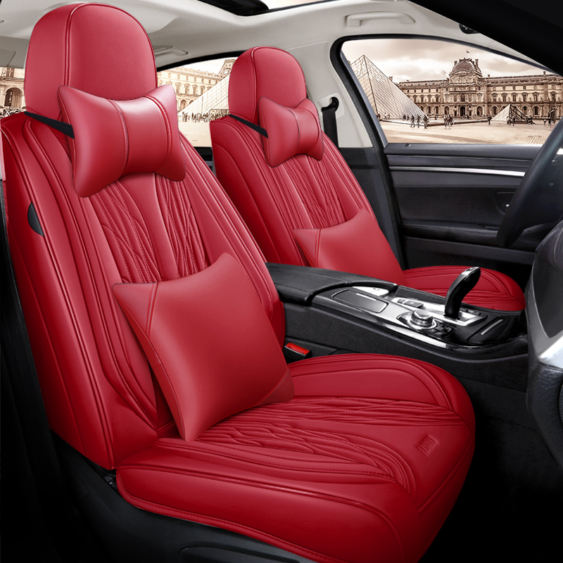 New Design Luxury Leather Car  - Leather Car Seat Covers Full Set Universal recension och pris