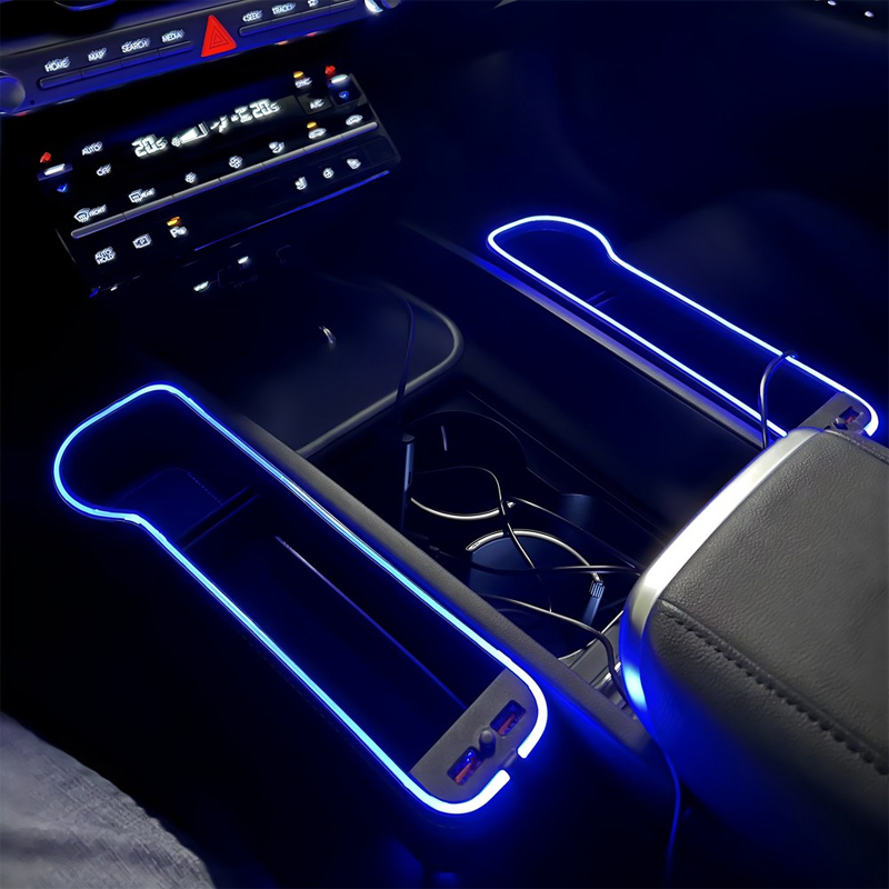 LED Car Seat Crevice Storage B - Seat Gap Filler Organizer With Usb Charger recension och pris
