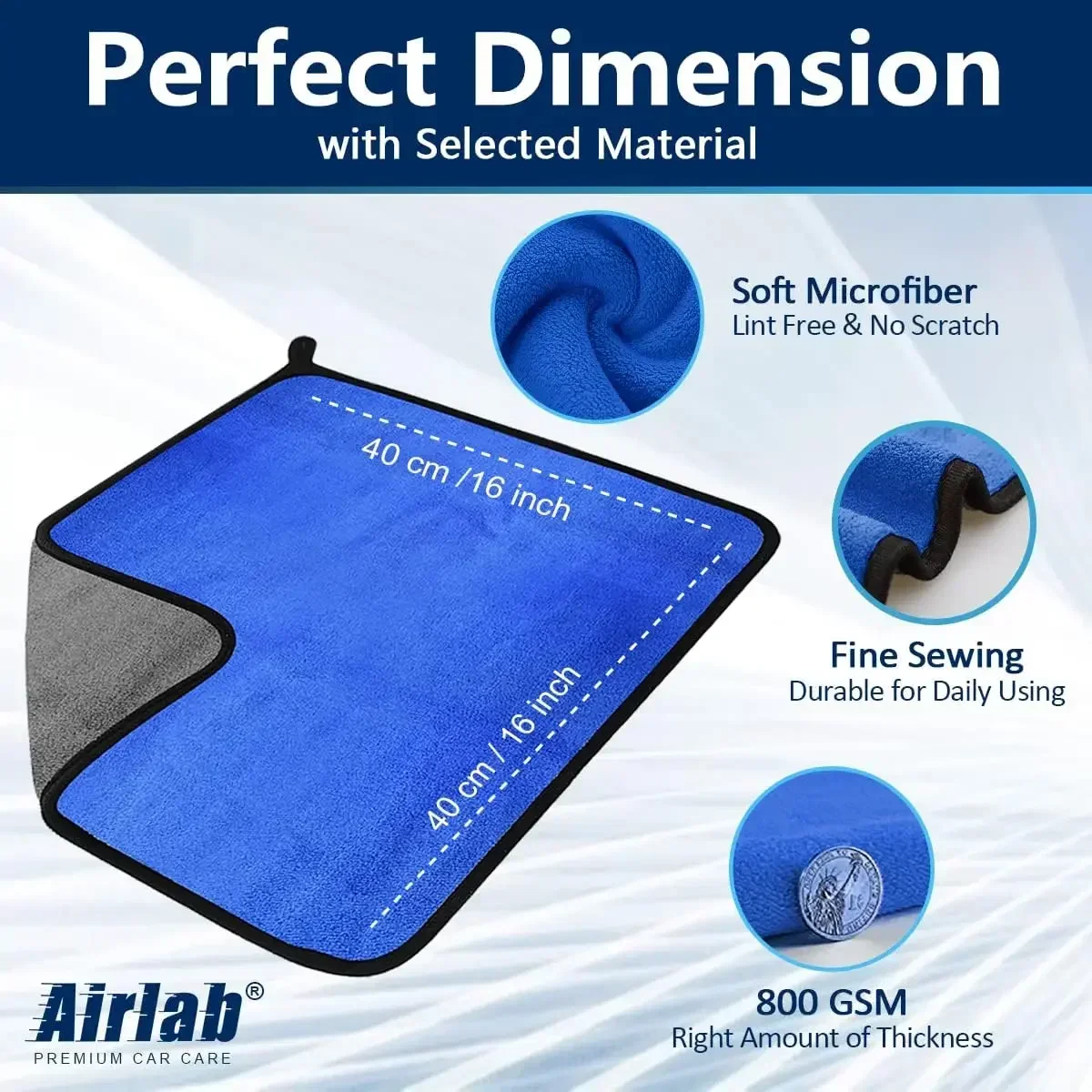 Microfiber Cleaning Towel Extr - Microfiber Car Drying Towel Super Absorbent recension och pris