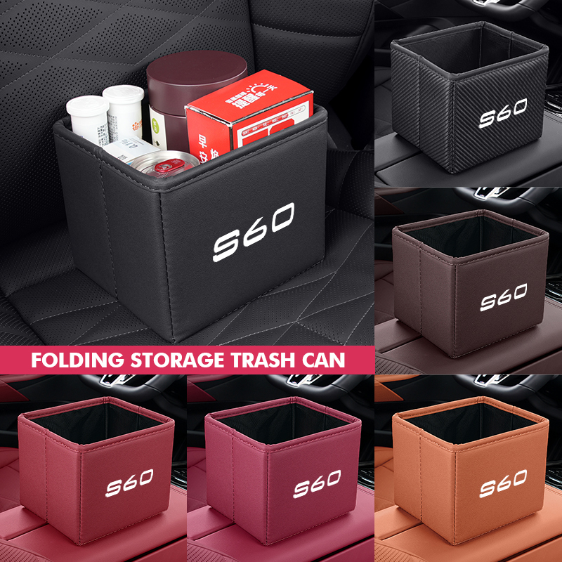 Car Trash Can Foldable Garbage - Waterproof Car Trash Can With Lid recension och pris