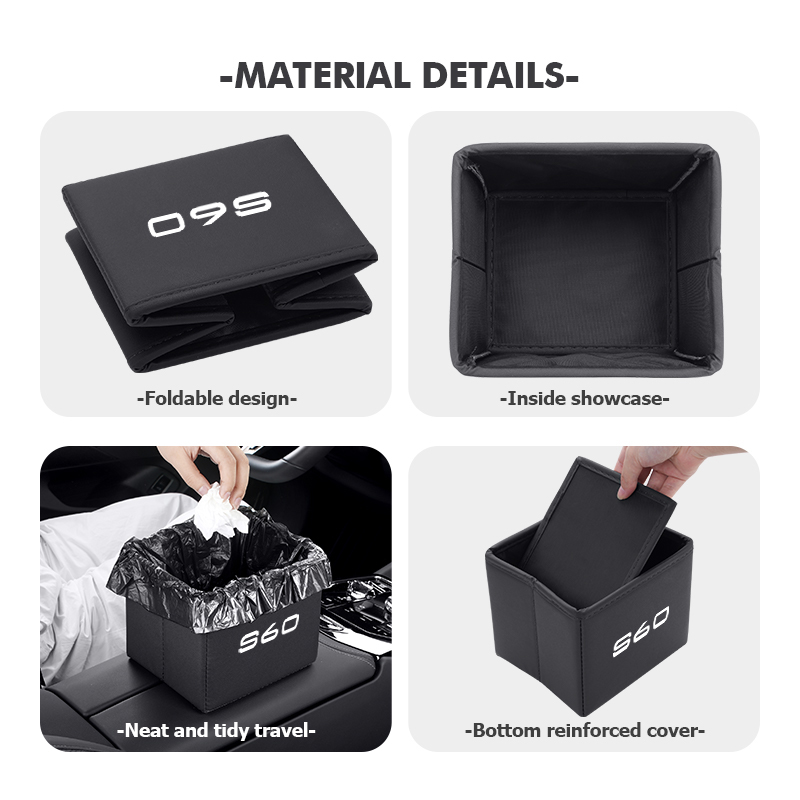 Car Trash Can Foldable Garbage - Waterproof Car Trash Can With Lid recension och pris