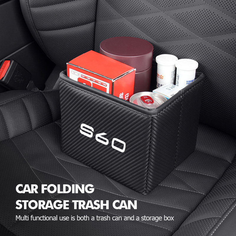 Car Trash Can Foldable Garbage - Waterproof Car Trash Can With Lid recension och pris