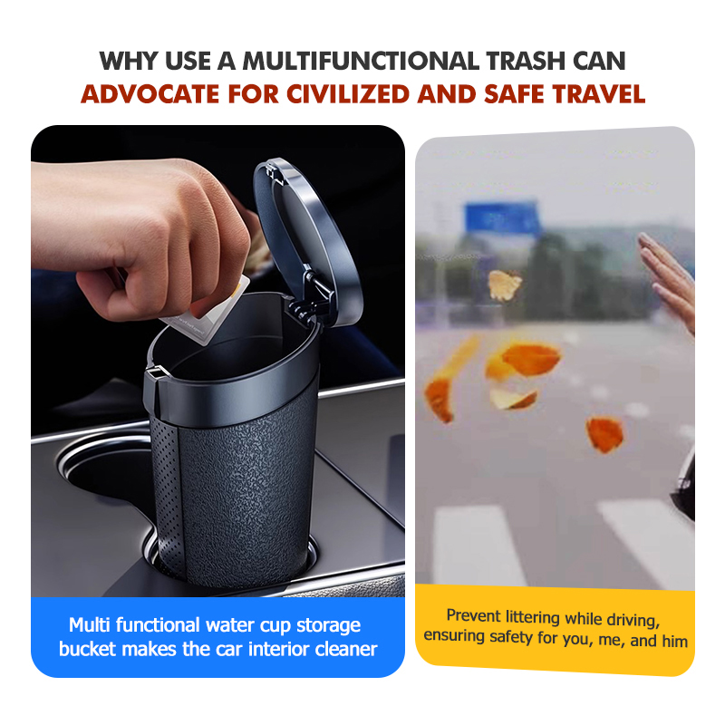 Car Trash Can Durable Waterpro - Waterproof Car Trash Can With Lid recension och pris