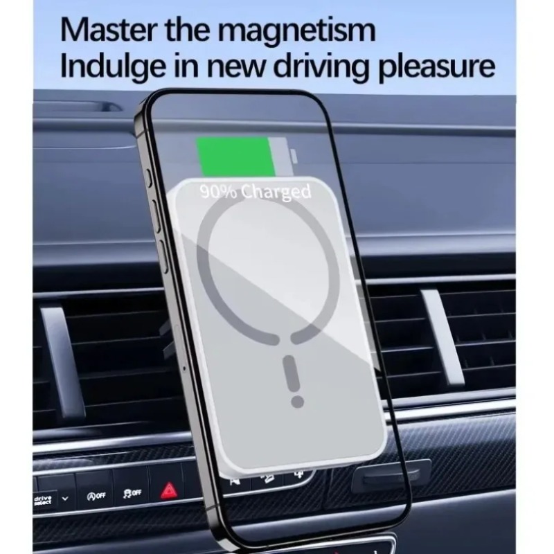 30W Magnetic Car Wireless Char - Wireless Car Charger Mount Fast Charging recension och pris