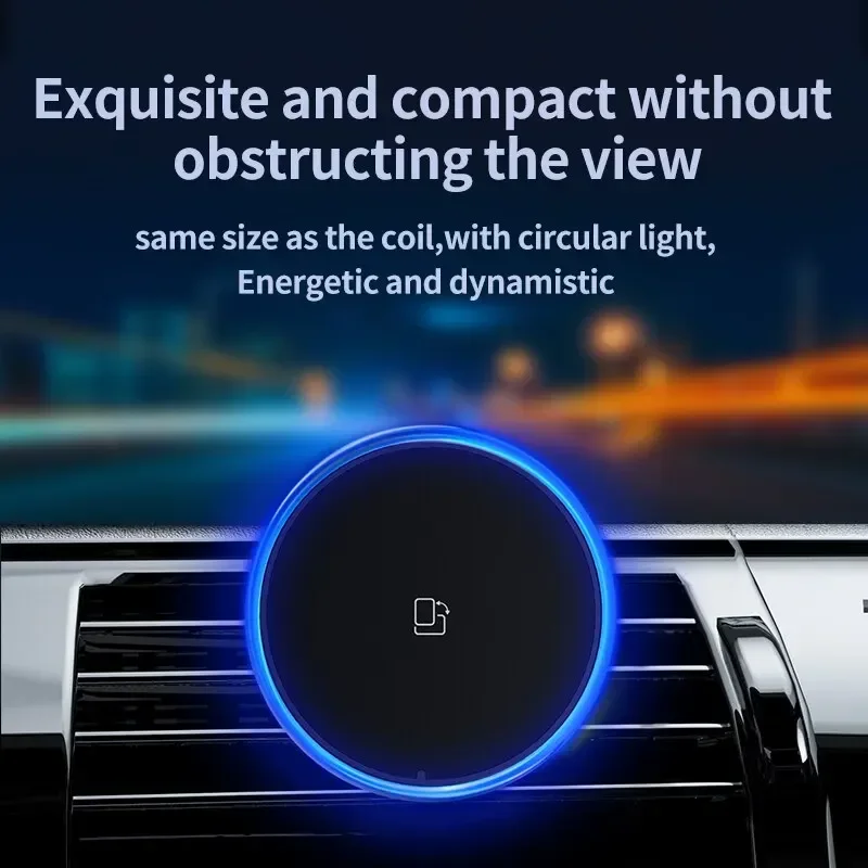 LED/RGB Magnetic Car Wireless  - Wireless Car Charger Mount Fast Charging recension och pris
