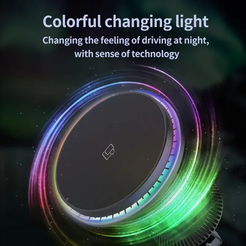 LED/RGB Magnetic Car Wireless  - Wireless Car Charger Mount Fast Charging recension och pris