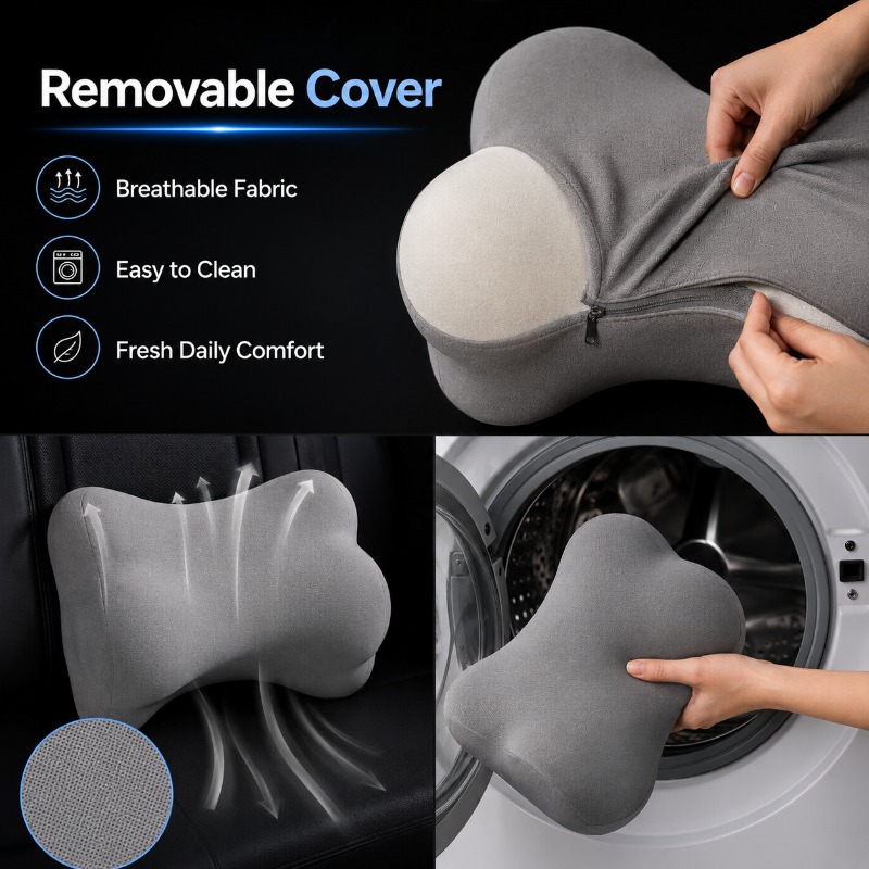 Universal Car Headrest Neck Pi - Memory Foam Car Neck Pillow Lumbar Support recension och pris