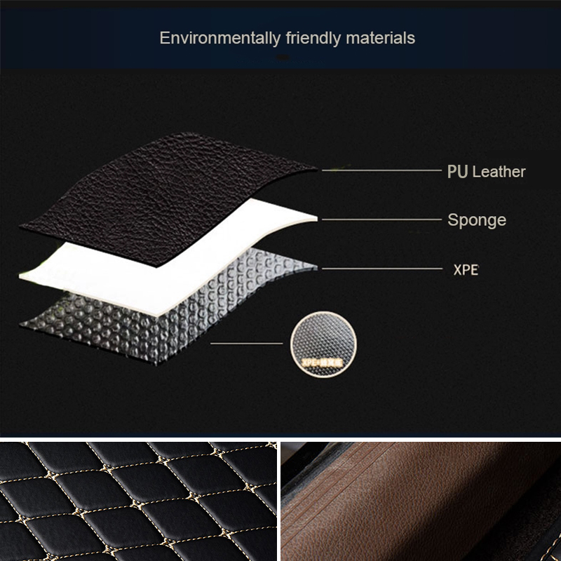 Kcimo 5Pcs Car Floor Mats PU L - Car Floor Mats Universal Waterproof Leather recension och pris