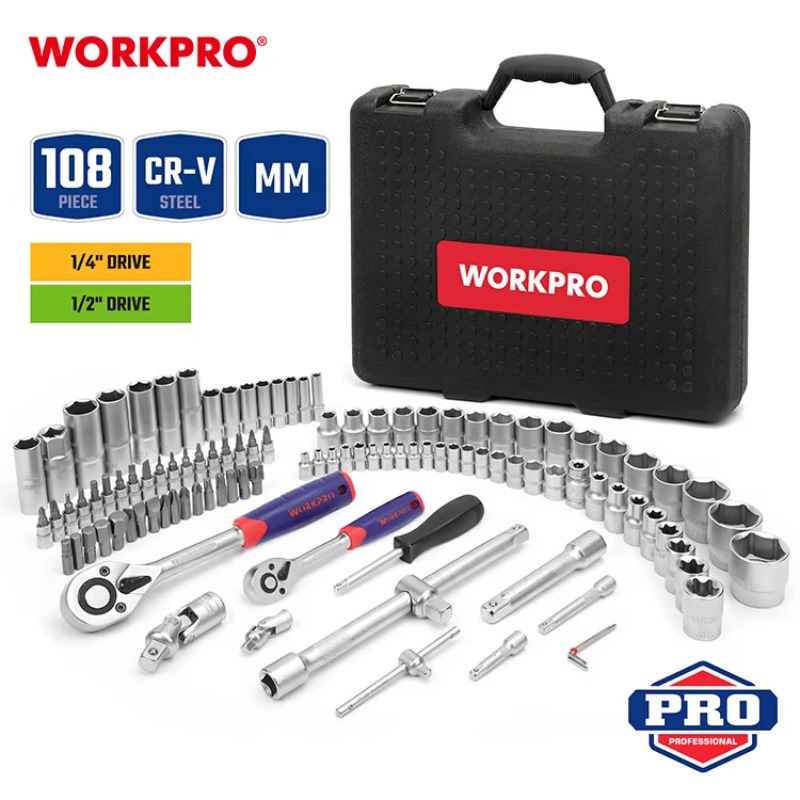 108pcs Professional Mechanics  - Auto Repair Tools recension och pris
