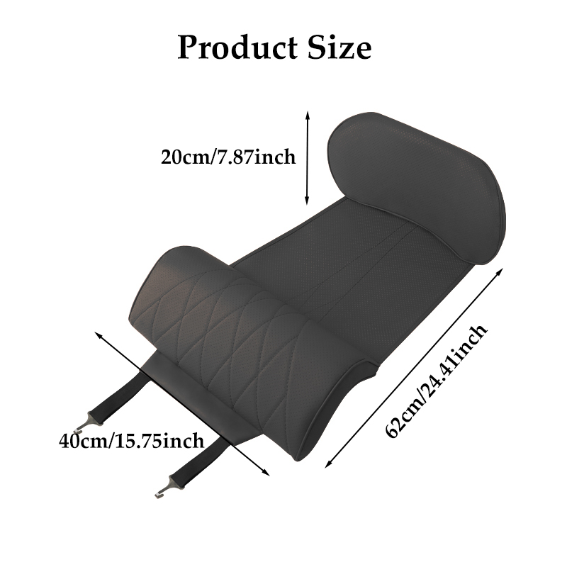 Nappa Leather Leg Support Exte - Memory Foam Car Neck Pillow Lumbar Support recension och pris