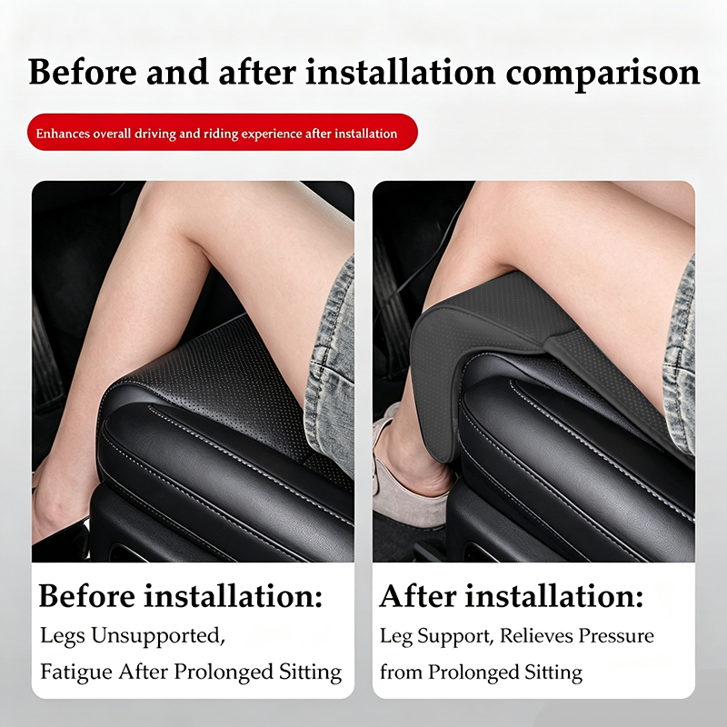 Nappa Leather Leg Support Exte - Memory Foam Car Neck Pillow Lumbar Support recension och pris