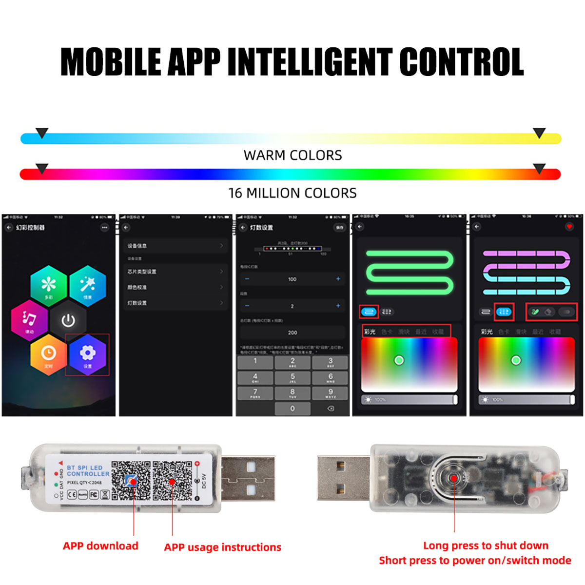6/10 in 1 Car Led Ambient Ligh - Led Ambient Interior Car Lights App Control recension och pris