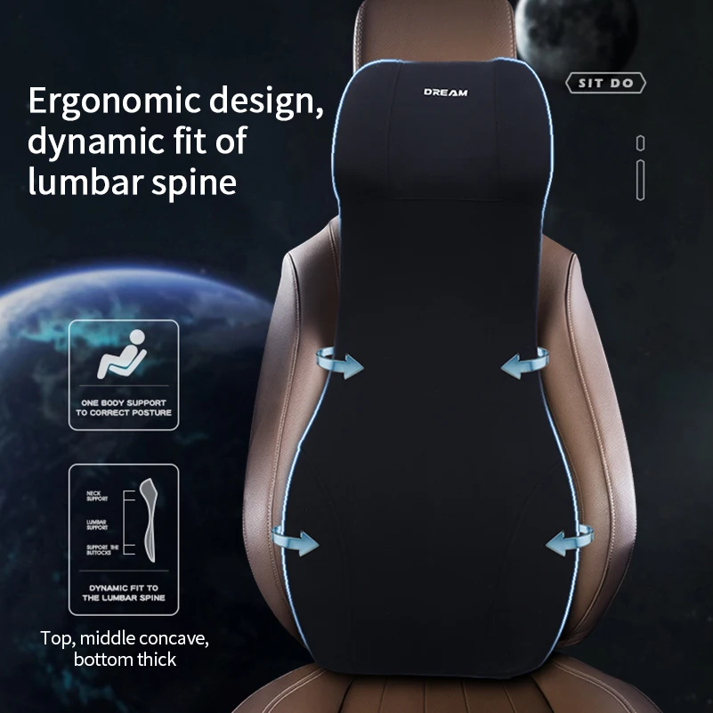 Integrated Car Lumbar Support  - Memory Foam Car Neck Pillow Lumbar Support recension och pris