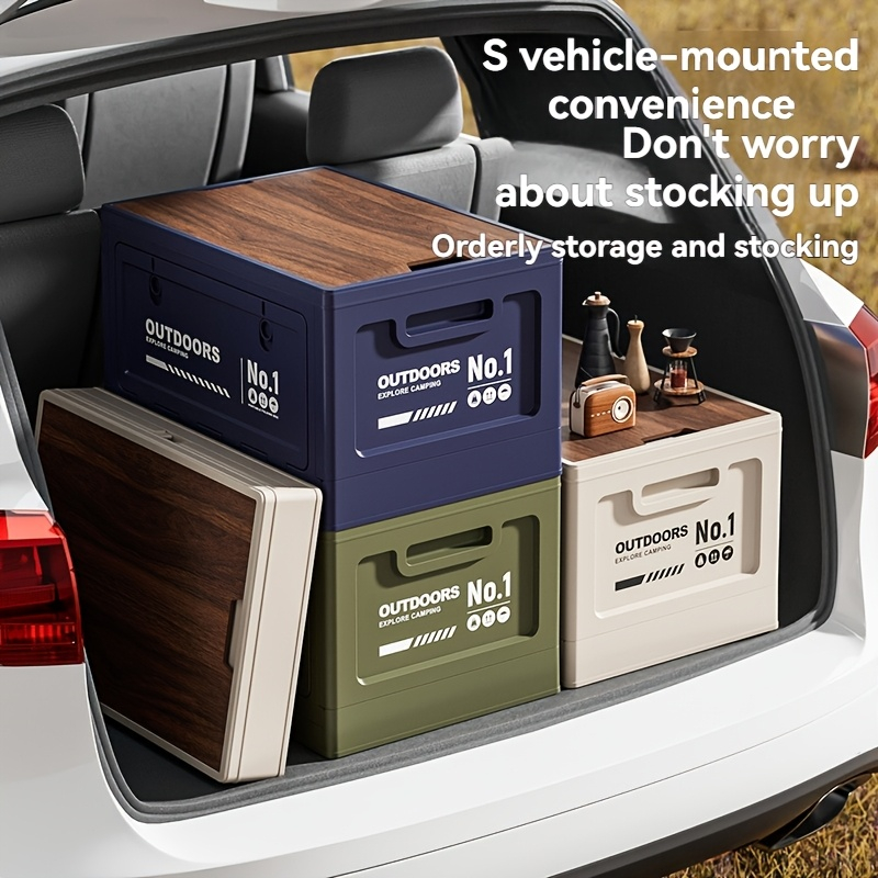 Outdoor Camping Storage Box Ca - Car Trunk Organizer Foldable Storage Box recension och pris