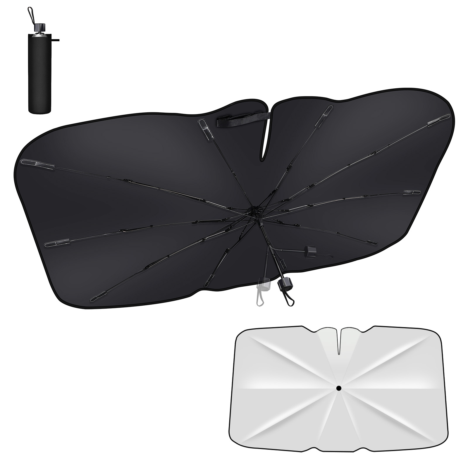 Pro Car Windshield Sun Shade U - Car Sunshade Windshield Umbrella Foldable recension och pris