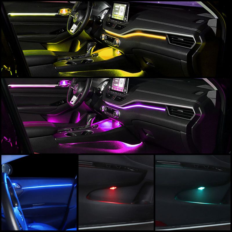 LED Car Interior Ambient Light - Led Ambient Interior Car Lights App Control recension och pris