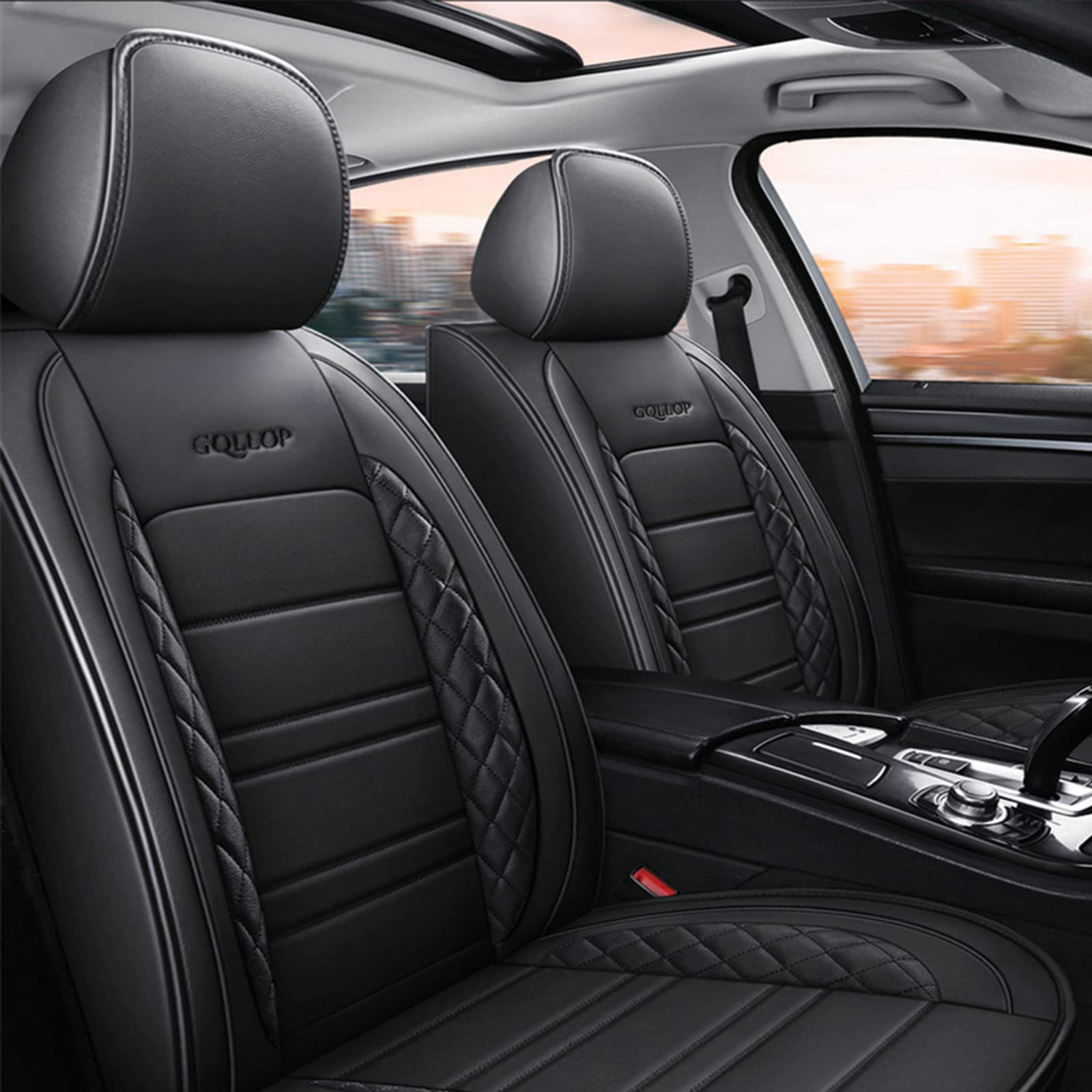Auto Seat Cushion Cover,PU Lea - Leather Car Seat Covers Full Set Universal recension och pris