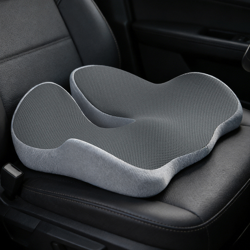 Portable Slow Rebound Memory F - Memory Foam Car Neck Pillow Lumbar Support recension och pris