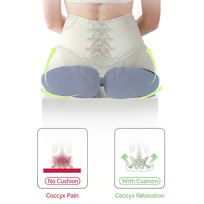 Portable Slow Rebound Memory F - Memory Foam Car Neck Pillow Lumbar Support recension och pris