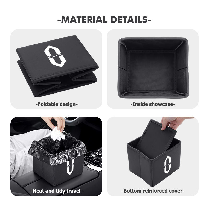 Car Trash Can Foldable Garbage - Waterproof Car Trash Can With Lid recension och pris