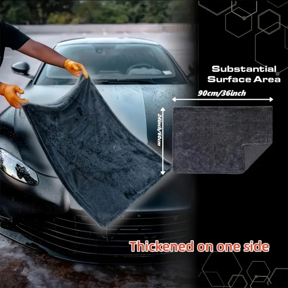 Oversized Dark Gray Car Microf - Microfiber Car Drying Towel Super Absorbent recension och pris