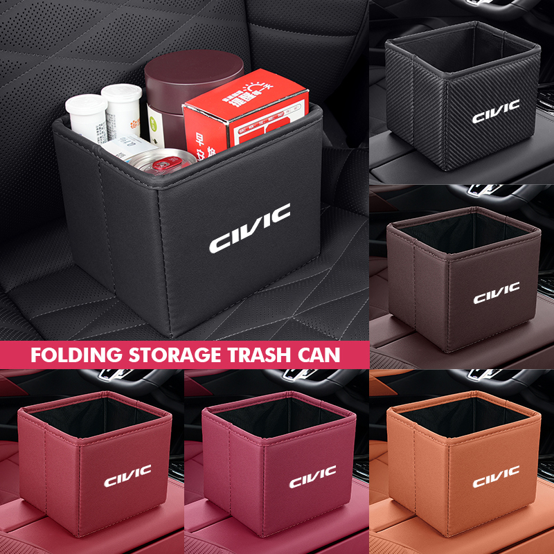 Car Trash Can Foldable Garbage - Waterproof Car Trash Can With Lid recension och pris