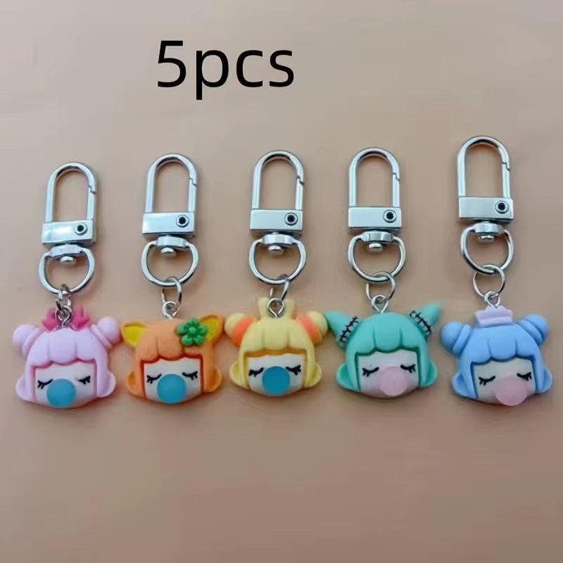 5pcs resin girl keychain, suit - Car Accessories recension och pris