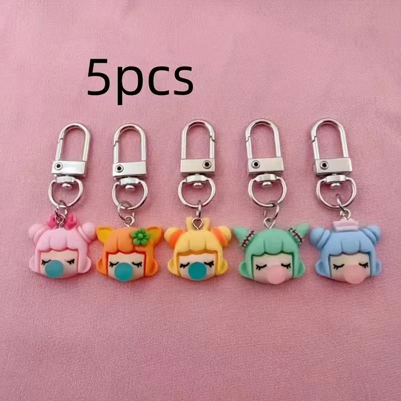 5pcs resin girl keychain, suit - Car Accessories recension och pris