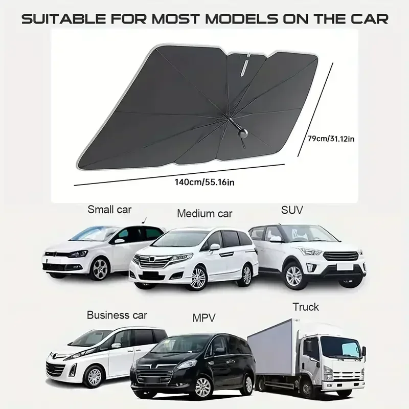 Car Windshield Sunshade Umbrel - Car Sunshade Windshield Umbrella Foldable recension och pris