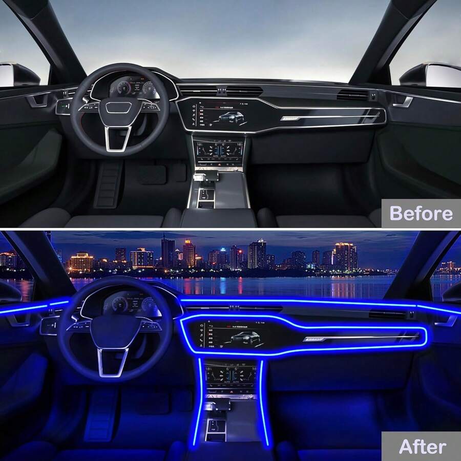 RGB 5-In-1 Ambient Lighting Ki - Led Ambient Interior Car Lights App Control recension och pris