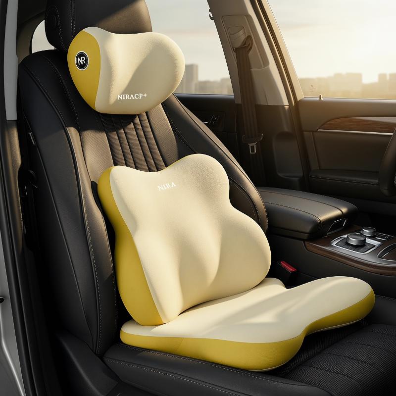 Car Seat Lumbar Support and Ne - Memory Foam Car Neck Pillow Lumbar Support recension och pris