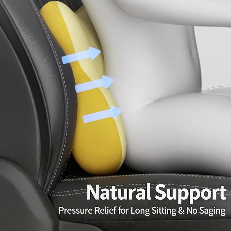 Car Seat Lumbar Support and Ne - Memory Foam Car Neck Pillow Lumbar Support recension och pris