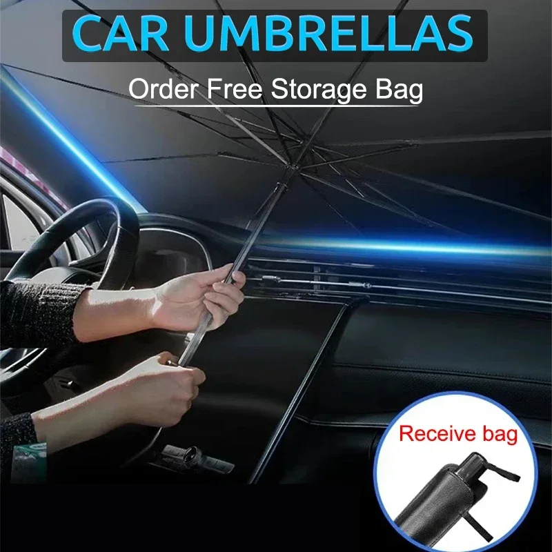 Foldable Car Windshield Sunsha - Car Sunshade Windshield Umbrella Foldable recension och pris