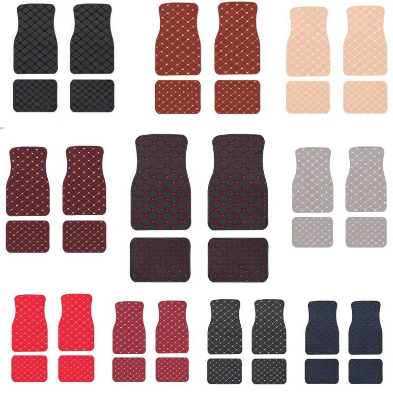 Car Floor Mats 4PCS Universal  - Car Floor Mats Universal Waterproof Leather recension och pris