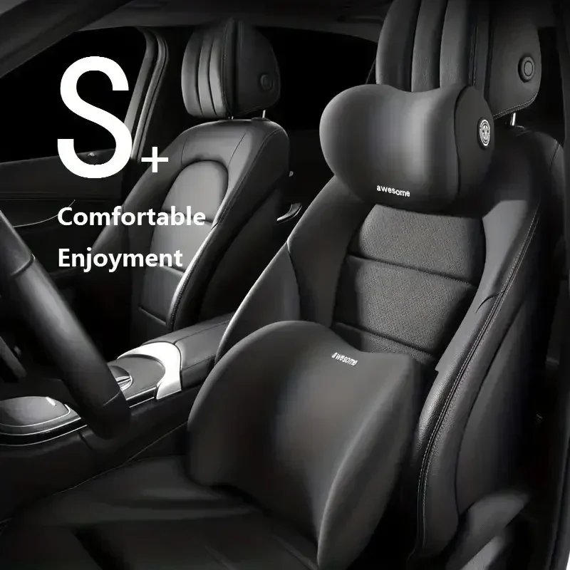 For Driving Comfort Car Back N - Memory Foam Car Neck Pillow Lumbar Support recension och pris