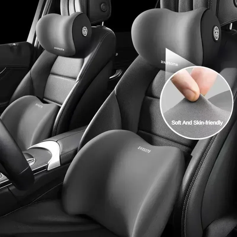 For Driving Comfort Car Back N - Memory Foam Car Neck Pillow Lumbar Support recension och pris